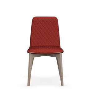 upholstered wood chair wayfair