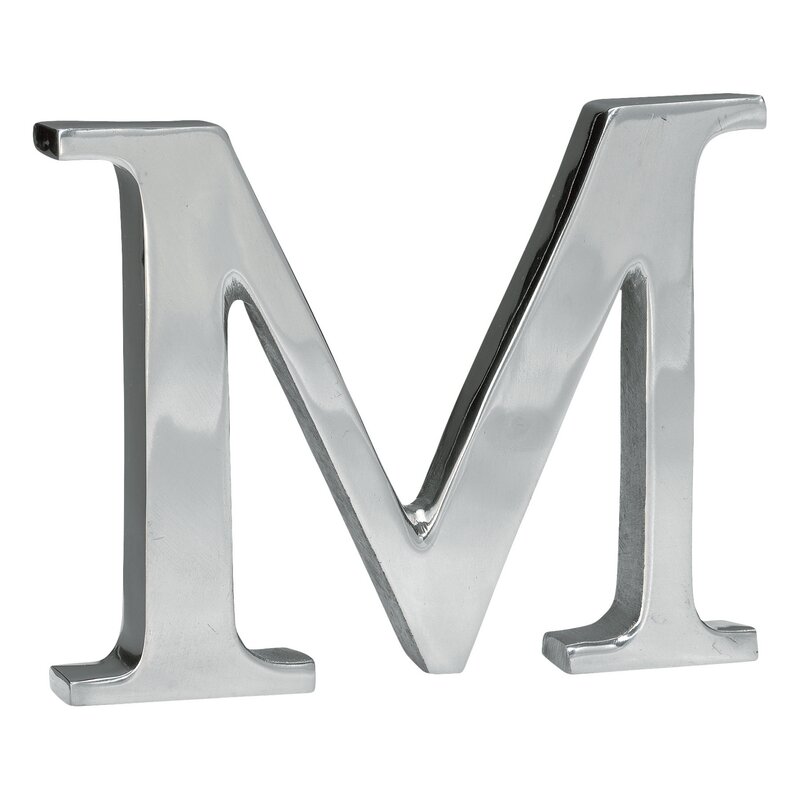Silver Aluminum Letter Block & Reviews | AllModern