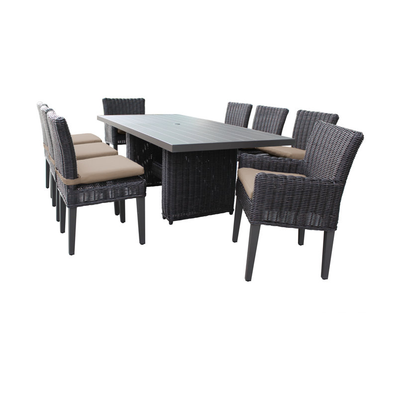 Fairfield 9 Piece Outdoor Patio Dining Set With Cushions Birch Lane Fairfield 9 Piece Outdoor Patio Dining Set With Cushions