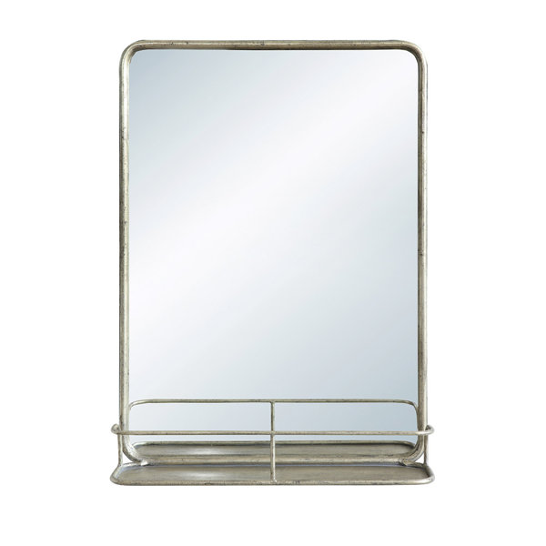 Wall Mirror With Shelf creative co-op waterside metal wall mirror with shelf & reviews Wall Mirror With Shelf creative co-op waterside metal wall mirror with shelf & reviews