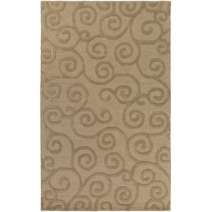 Poland Moore Hand-Tufted Camel Area Rug