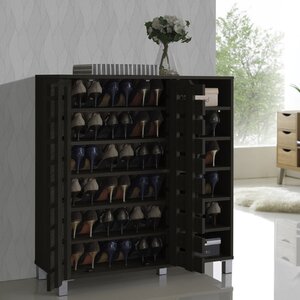 24-Pair Shoe Storage Cabinet
