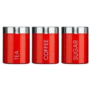 Red Kitchen Canisters Jars You Ll Love Wayfair Co Uk Quickview
