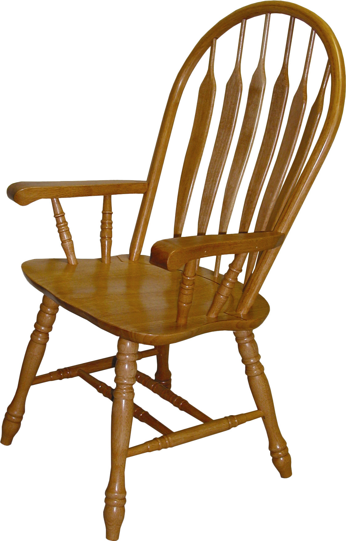 August Grove Malaysian Oak Windsor Back Solid Wood Dining Chair