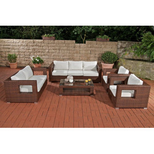 5-tlg. Lounge-Set Haleiwa mit Kissen von Home & ..