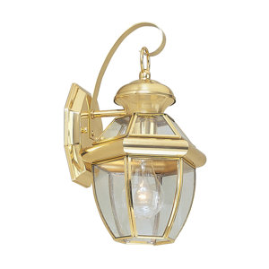 Gustavson 1-Light Traditional Outdoor Metal Wall Lantern