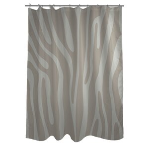 Zebra Print Shower Curtain