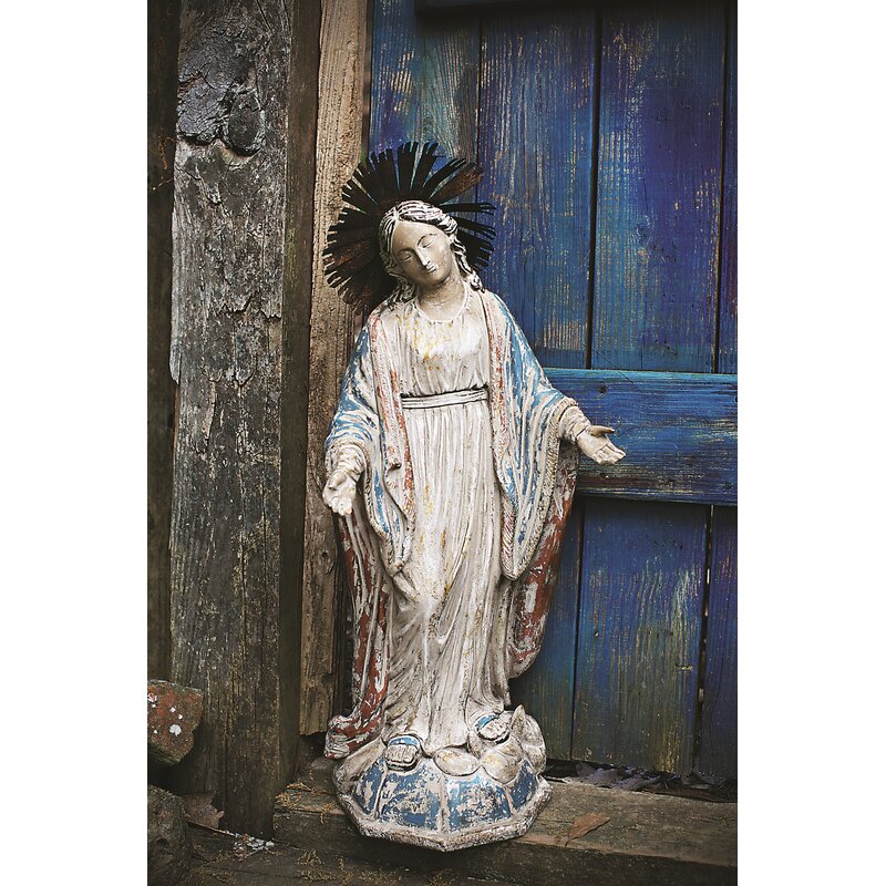 resin virgin mary statue