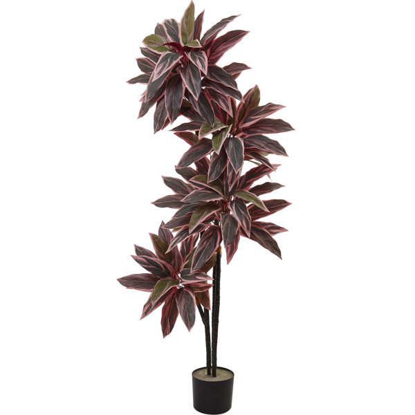 Nearly Natural Floor Foliage Plant in Pot Wayfair