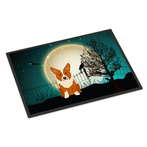 Halloween Scary Corgi Doormat