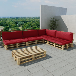 15-tlg. Loungesofa-Set mit Kissen von dCor design