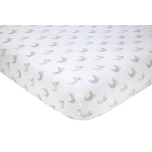 Separates Moon Flat Crib Sheet