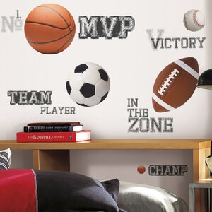 All Star Sports Cutout Wall Decal