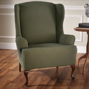 Madden Stretch T-Cushion Wingback Slipcover