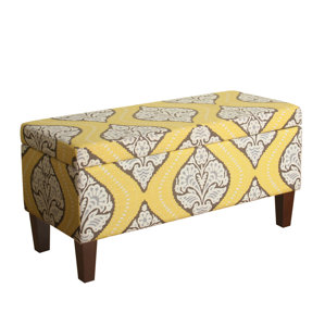 Yellow Storage Benches You Ll Love Wayfair Ursina Upholstered Storage Bench Midnight Blue Soft Yellow