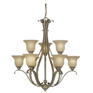 Enfield 9-Light Shaded Chandelier