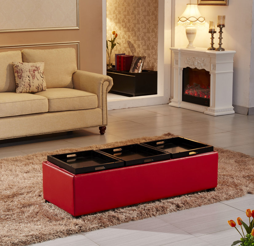 NOYA USA Contemporary Fabric Storage Bench & Reviews Wayfair