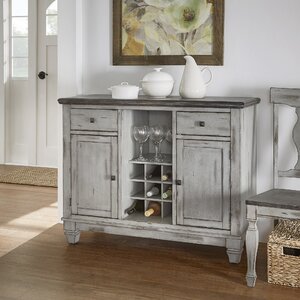 Nathalie Kitchen Island with Wood Top