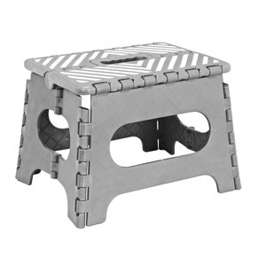 1-Step Plastic Folding Step Stool with 200 lb. Load Capacityu00a0
