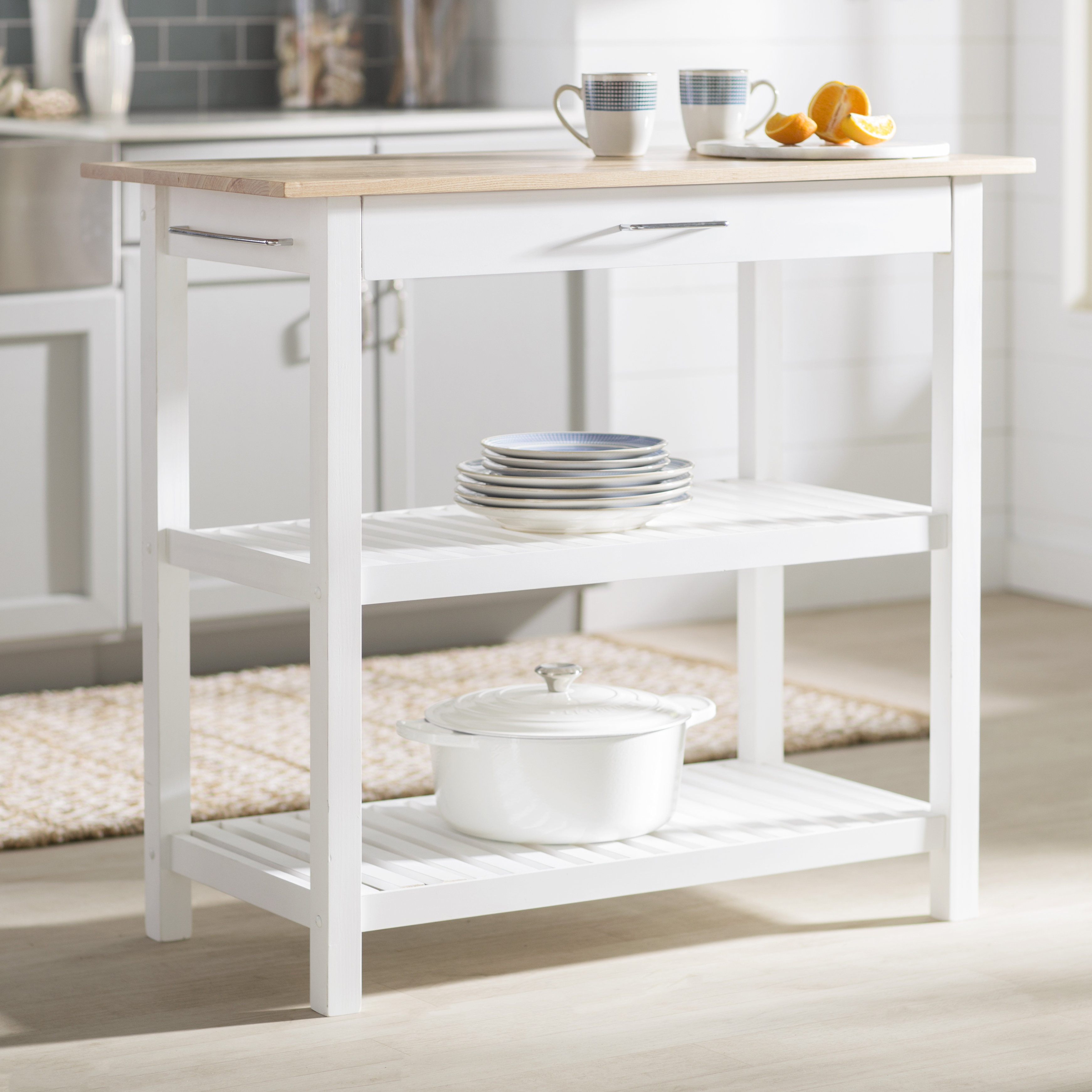 Beachcrest Home Lakeland Kitchen Island Reviews Wayfair