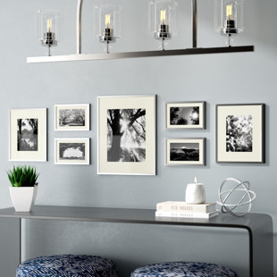 7 Piece Wall Picture Frame Set Wayfair Alisson 7 Piece Gallery Wall Aluminum Picture Frame Set