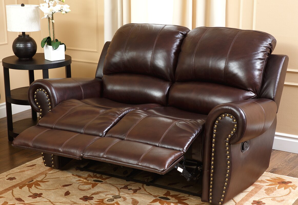 barnsdale leather reclining sofa