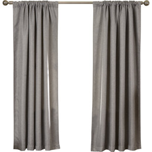 Wayfair Basics Solid Blackout Rod Pocket Single Curtain Panel