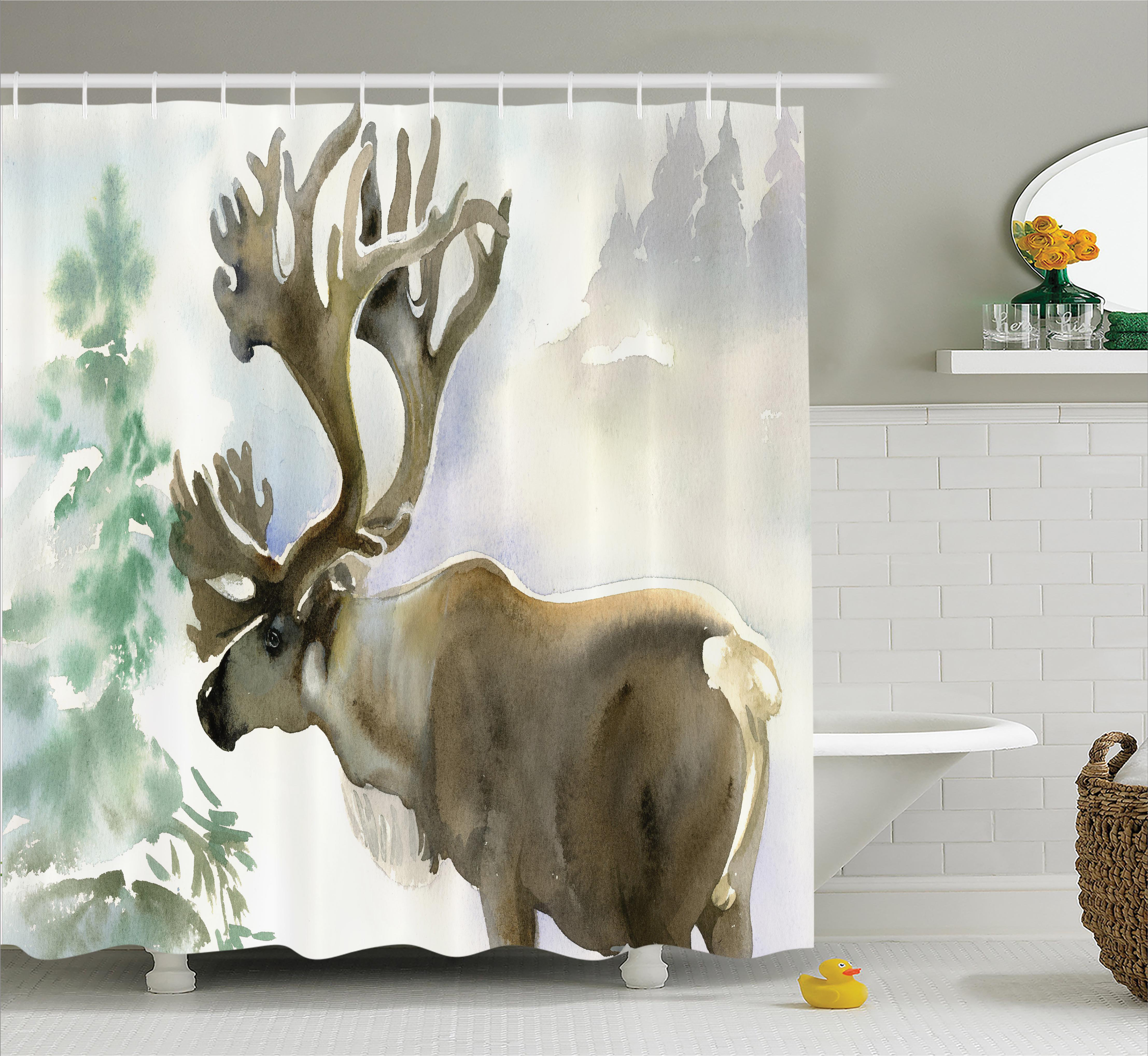 East Urban Home Moose Shower Curtain Wayfair