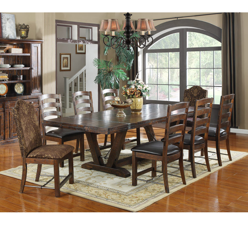 Loon Peak Waban Extendable Dining Table Reviews Wayfair Waban Extendable Dining Table