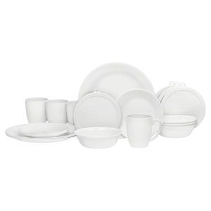 Livingware Winter Frost 20 Piece Dinnerware Set, Service for 4