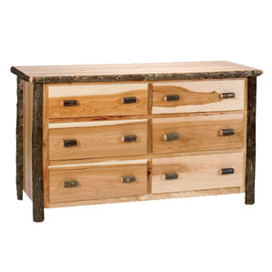 Hickory 6 Drawer Dresser by Fireside Lodge