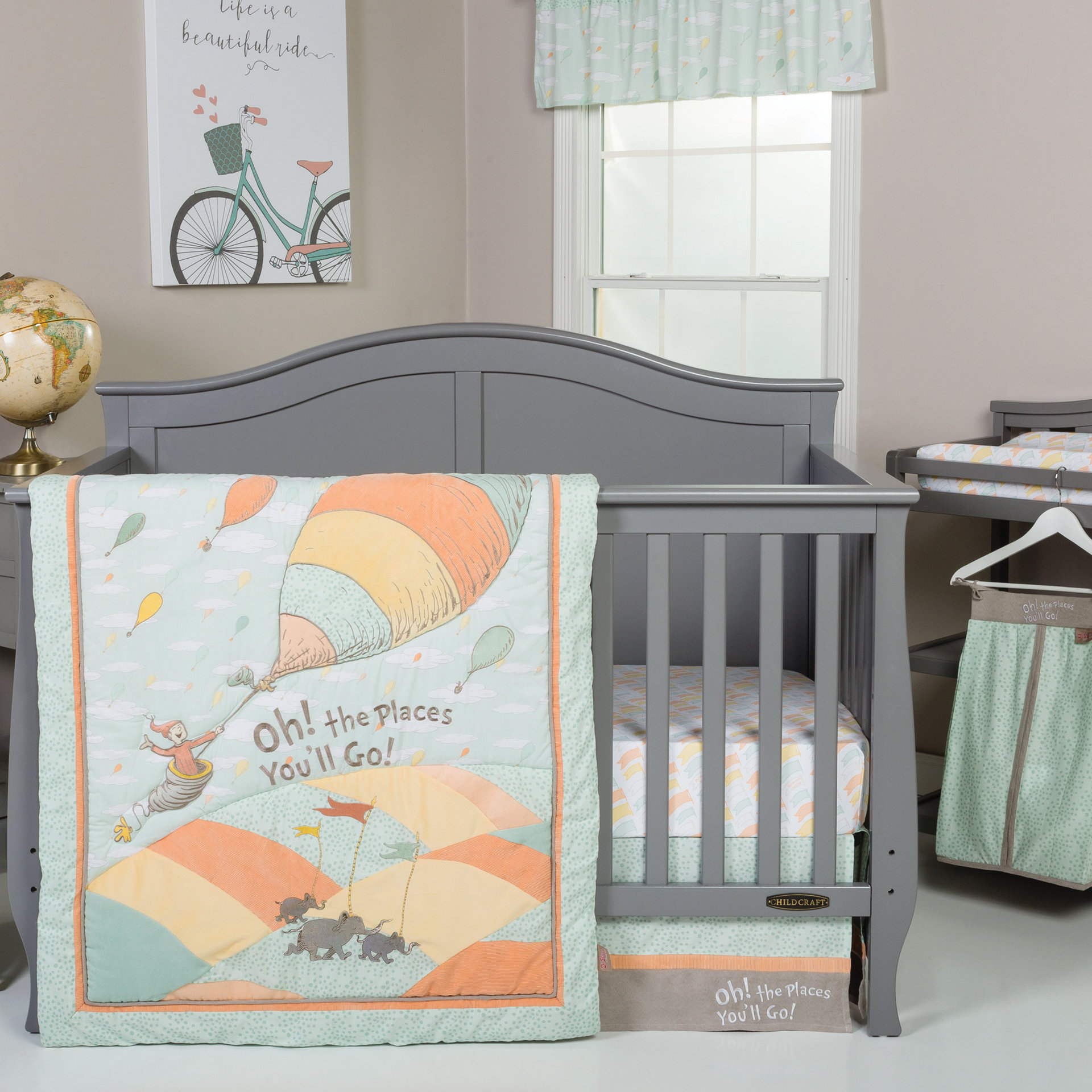 Trend Lab Dr Seuss Oh The Places You Ll Go 5 Piece Crib Bedding Trend Lab Dr Seuss Oh The Places You Ll Go 5 Piece Crib Bedding Set Reviews Wayfair