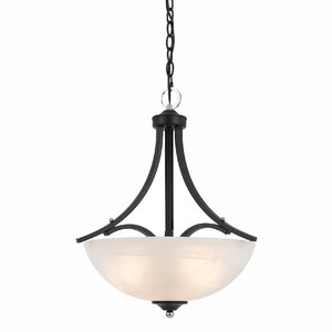 Finn 3-Light Metal Bowl Pendant