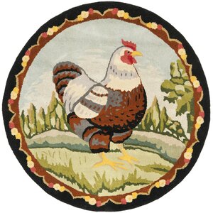 Novelty Hen on The Hill Area Rug