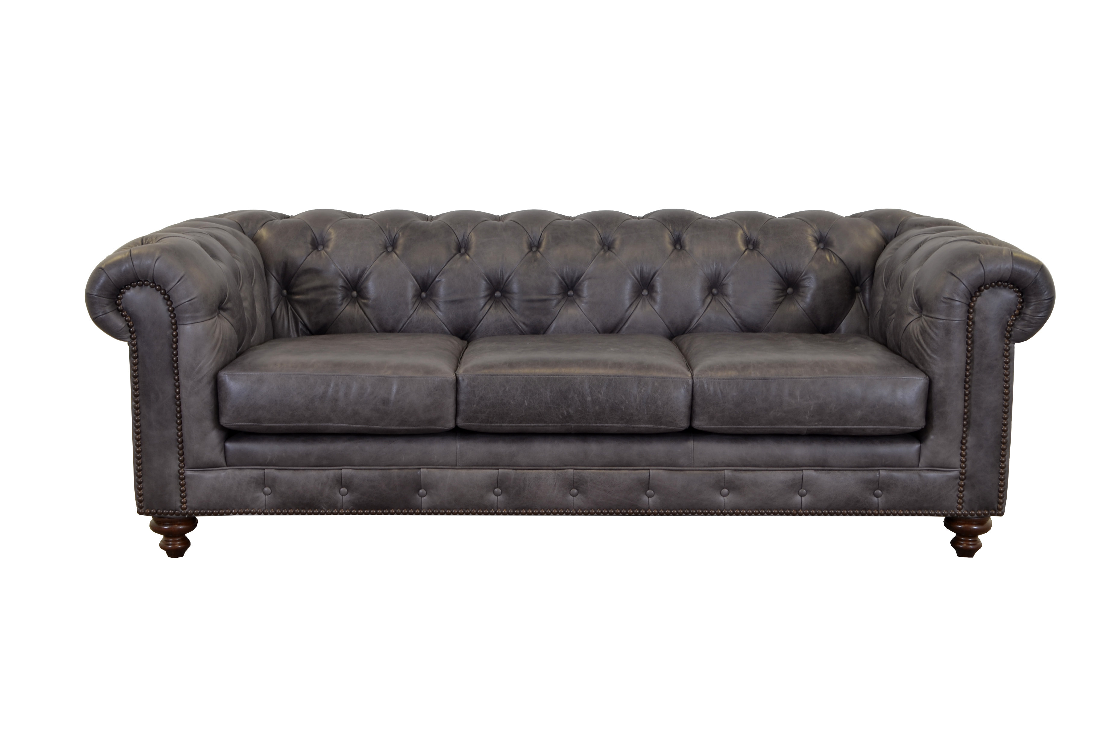 Westland And Birch Newbury Leather Chesterfield Sofa Wayfair
