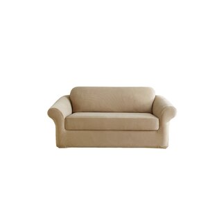 Stretch Pearson Box Cushion Loveseat Slipcover