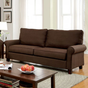 Brown Fabric Sofa Wayfair Hani Flax Fabric Sofa