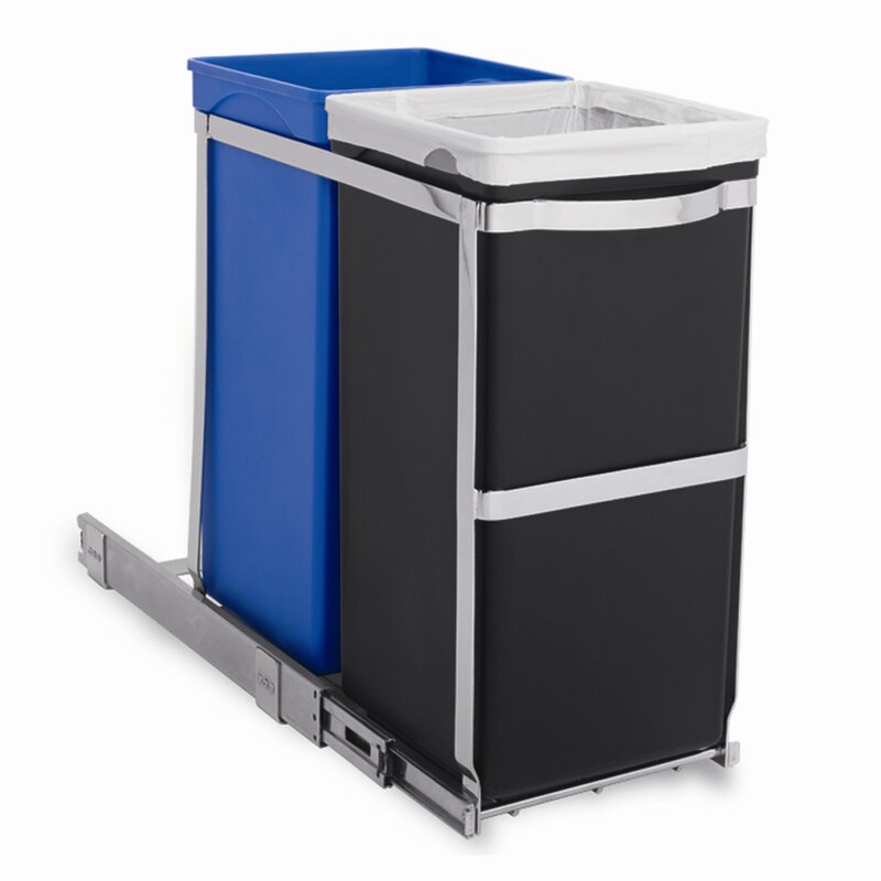 simplehuman 35 L Recycler Bin with Pull Out & Reviews | Wayfair.co.uk