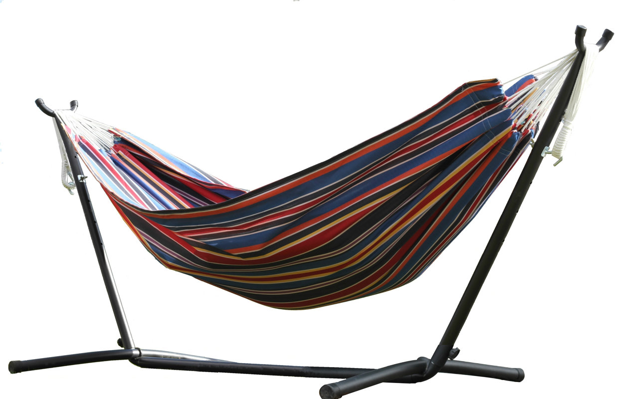 Vivere Hammocks Double Polyester Hammock with Stand & Reviews Wayfair