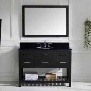 Rishaan 49″ Single Bathroom Vanity Set with Mirror