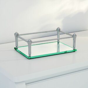 Evers Square Vanity Mirror Tray with Rails