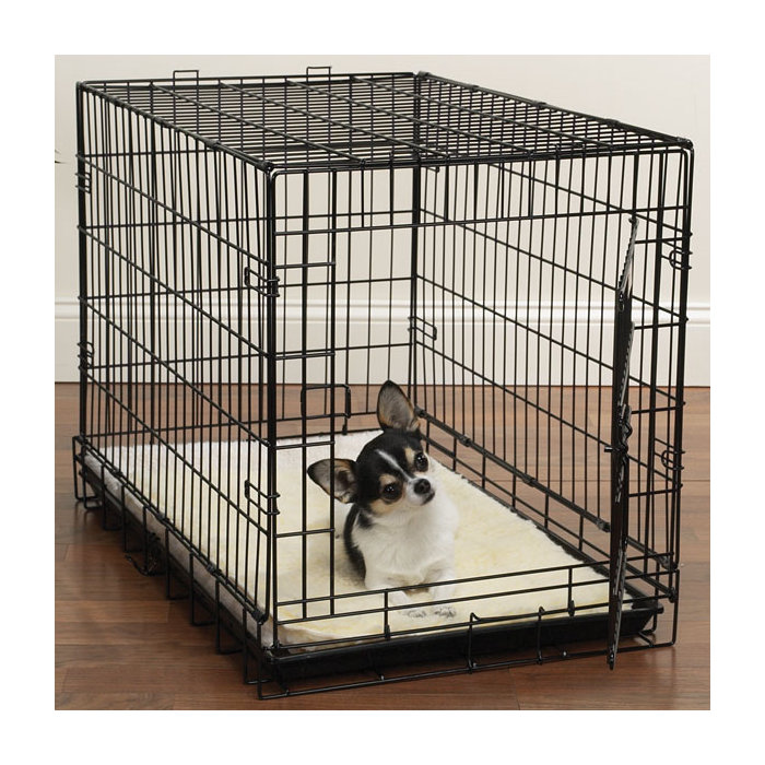 Slumber Pet Double Sided Sherpa Dog Crate Mat in Natural