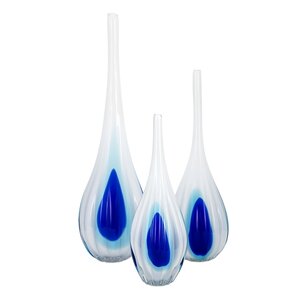 3 Piece Toledo Glass Vase Set