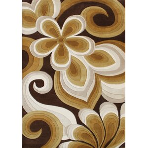 Hand-Tufted Brown/ Ivory Area Rug