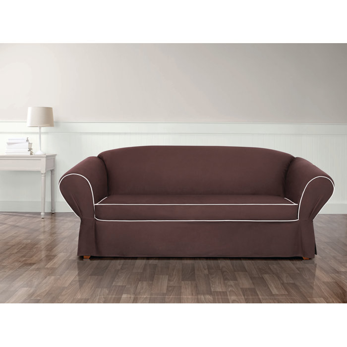 Tailored Box Cushion Sofa Slipcover