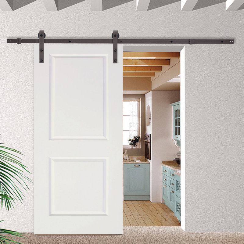 Calhome Paneled Manufactured Wood Primed Clic Barn Door With Calhome Paneled Manufactured Wood Primed Clic Barn Door With Installation Hardware Kit Reviews Wayfair