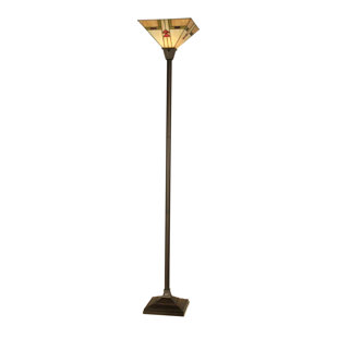 Multi Colored Shade Floor Lamps You Ll Love Wayfair Arrowhead Mission 70 5 Torchiere Floor Lamp