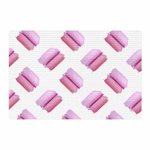 Zara Martina Watercolor Patches Pink/White Area Rug