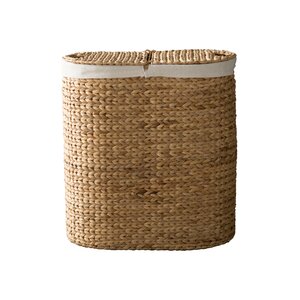 Oval Double Wicker Laundry Hamper