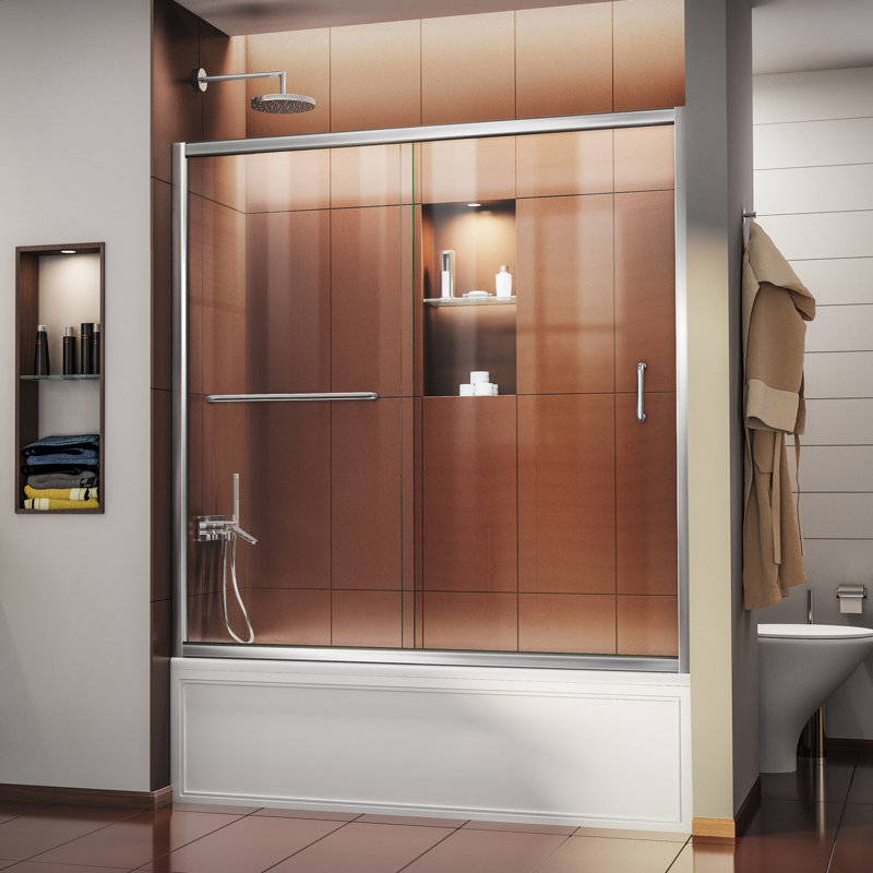 DreamLine Infinity-Z 60" x 58" Single Sliding Frameless ...